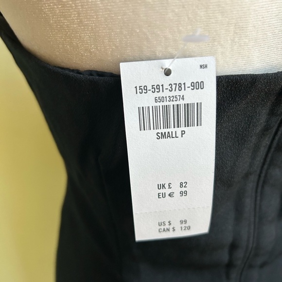 Abercrombie & Fitch Y2K Halter Dress S P Black Knot Cutout Mini Date NWT $99 - Picture 2 of 10